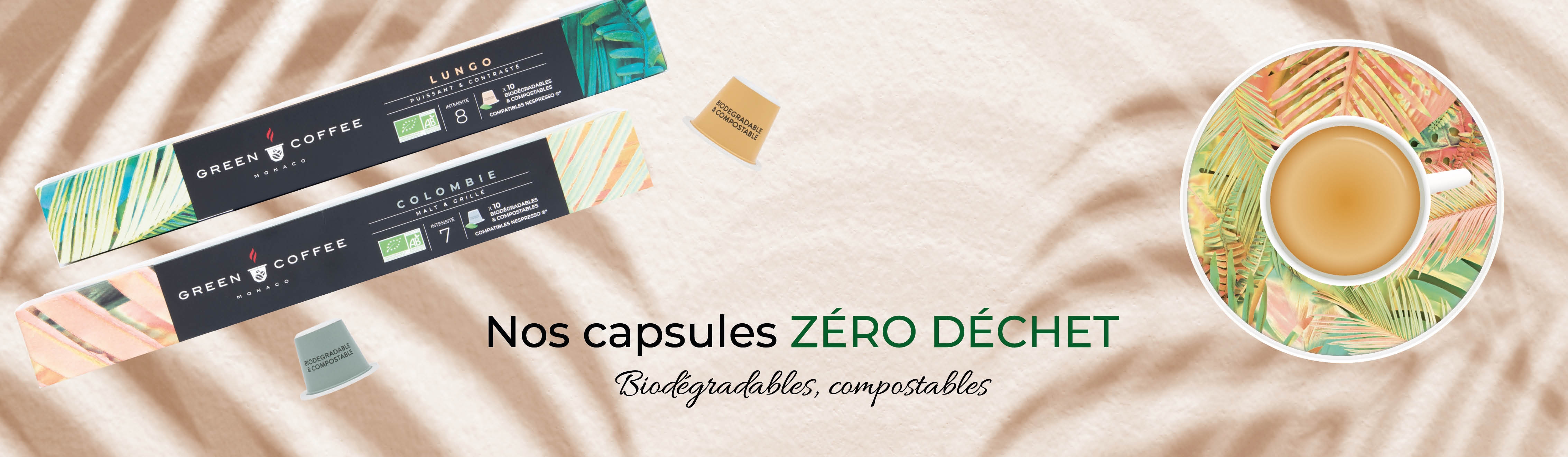 Café capsules biodegradables