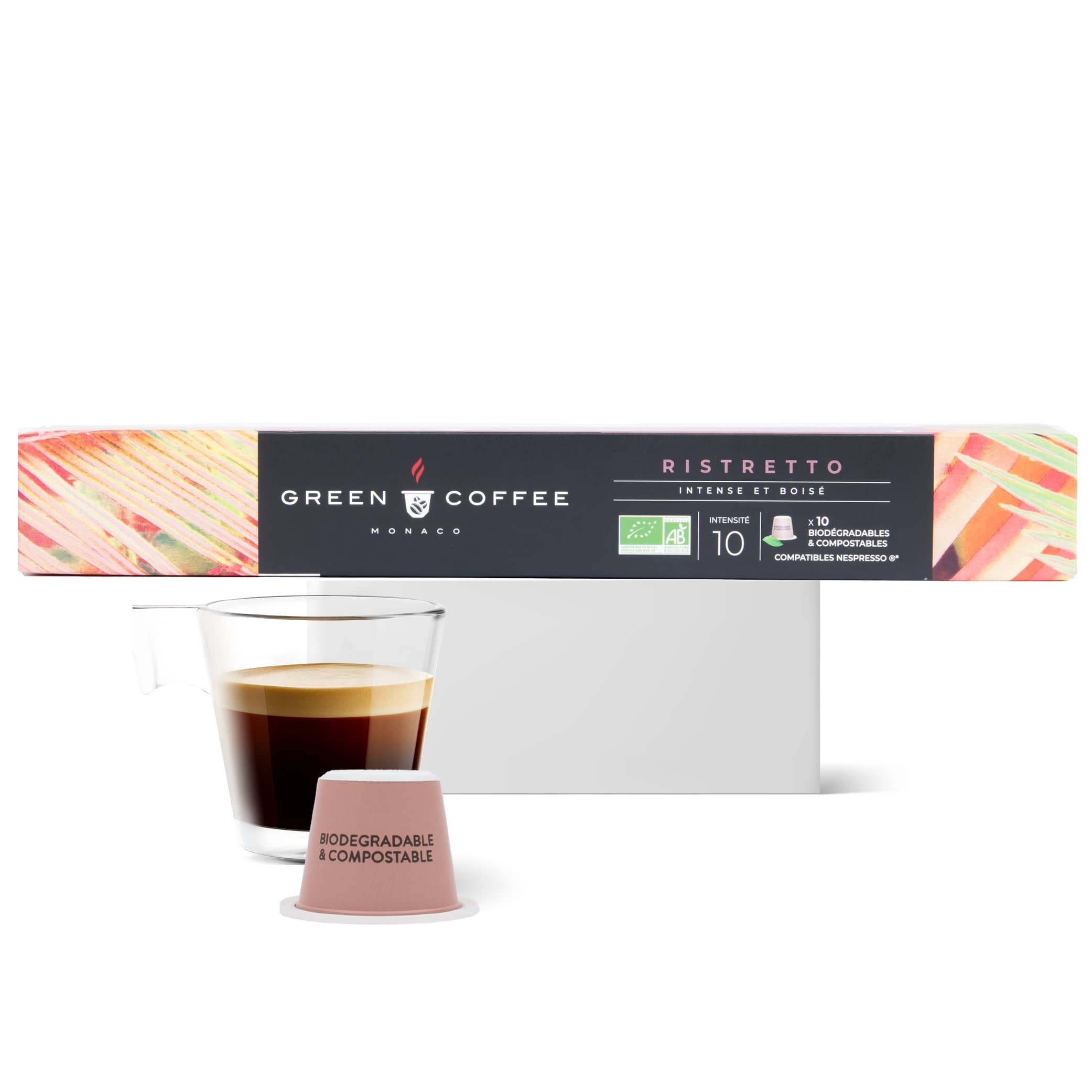 Capsule Ristretto - compatible Nespresso - Green coffee Monaco